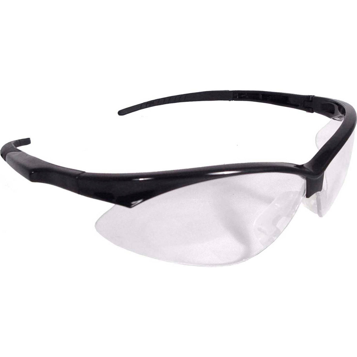 Radians AP1-10 Rad-Apocalypse Half Frame Safety Glasses, Clear Lens, Black Frame, Pack of 12