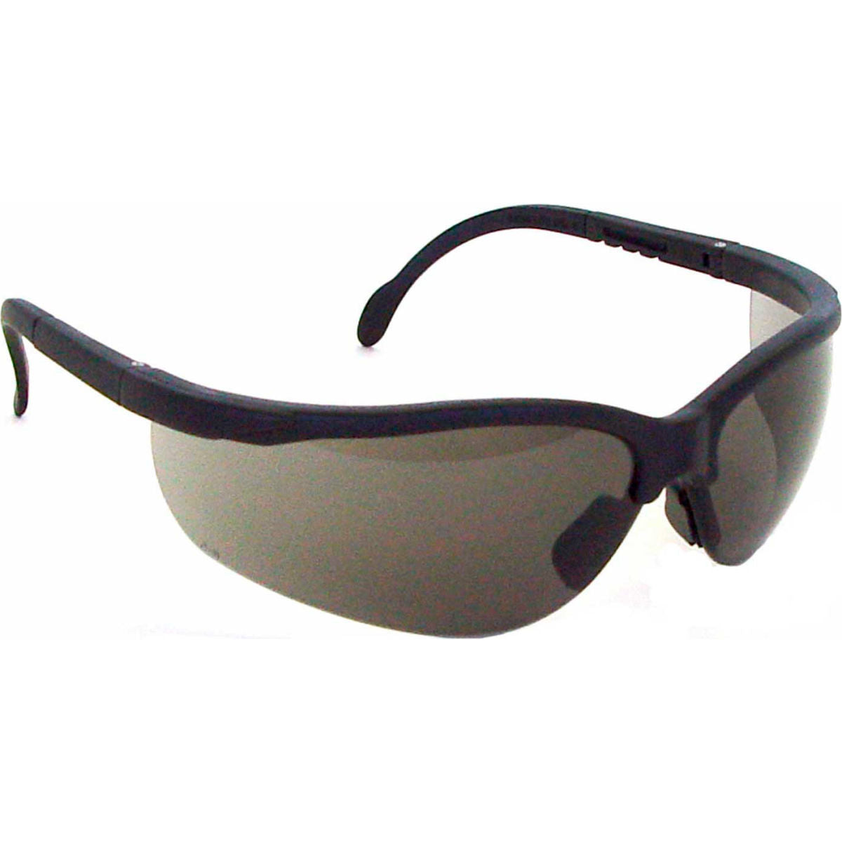 Radians JR0120ID Journey Half Frame Safety Glasses, Smoke Lens, Black Frame, Pack of 12