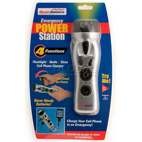 Ready America 4-Function Emergency Power Station, Silver