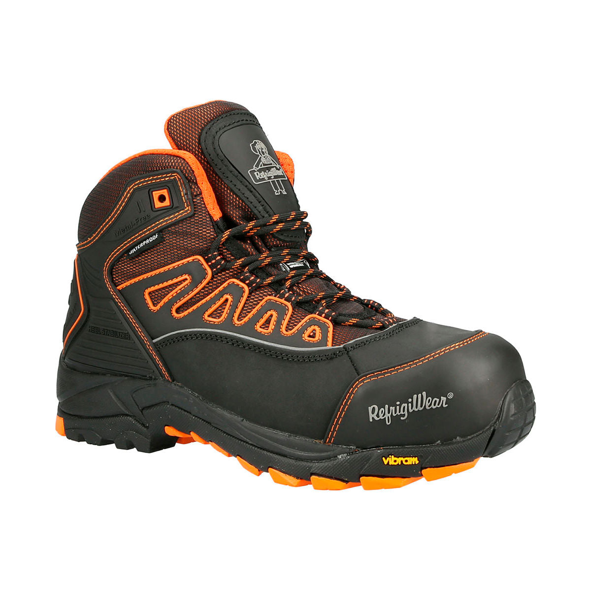 RefrigiWear PolarForce Hiker Boots, Size 11.5, Black