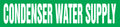 Roll Form Pipe Marker: Condenser Water Supply
