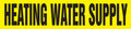 Roll Form Pipe Marker: Heating Water Supply