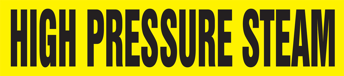 Roll Form Pipe Marker: High Pressure Steam