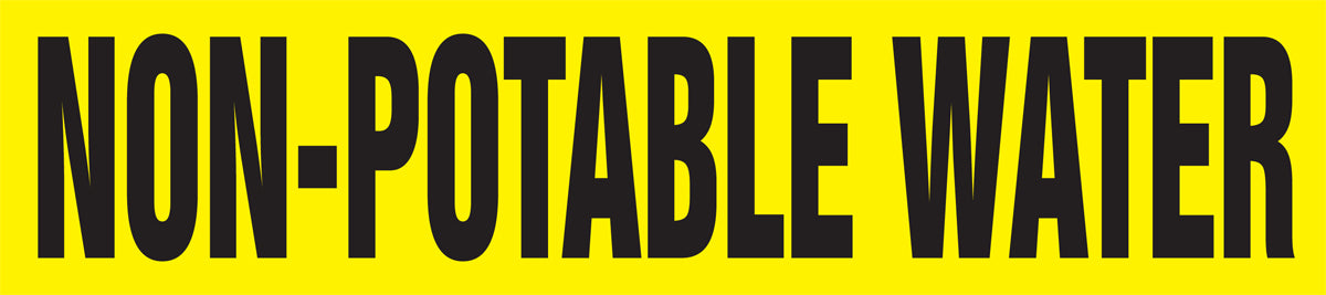 Roll Form Pipe Marker: Non-Potable Water