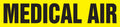 Medical Gas Pipe Marker: Medical Air