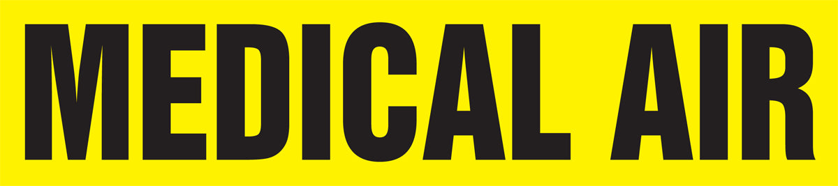 Medical Gas Pipe Marker: Medical Air