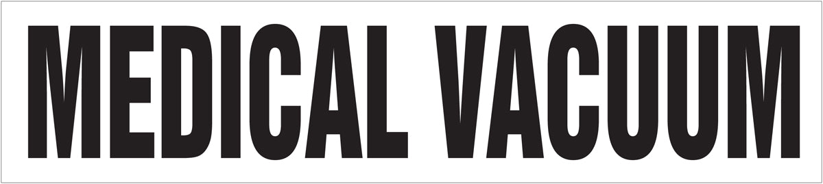 Medical Gas Pipe Marker: Medical Vacuum