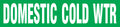 Roll Tape Pipe Marker: Domestic Cold Water