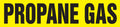 Roll Tape Pipe Marker: Propane Gas