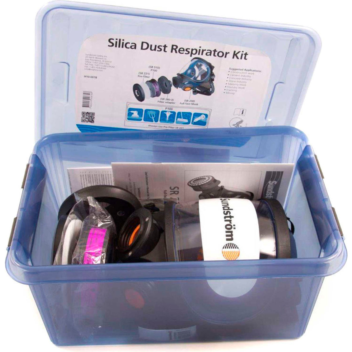 Sundstrom Safety Silica Dust Respirator Kit SR 200, 1 Each, H10-0018