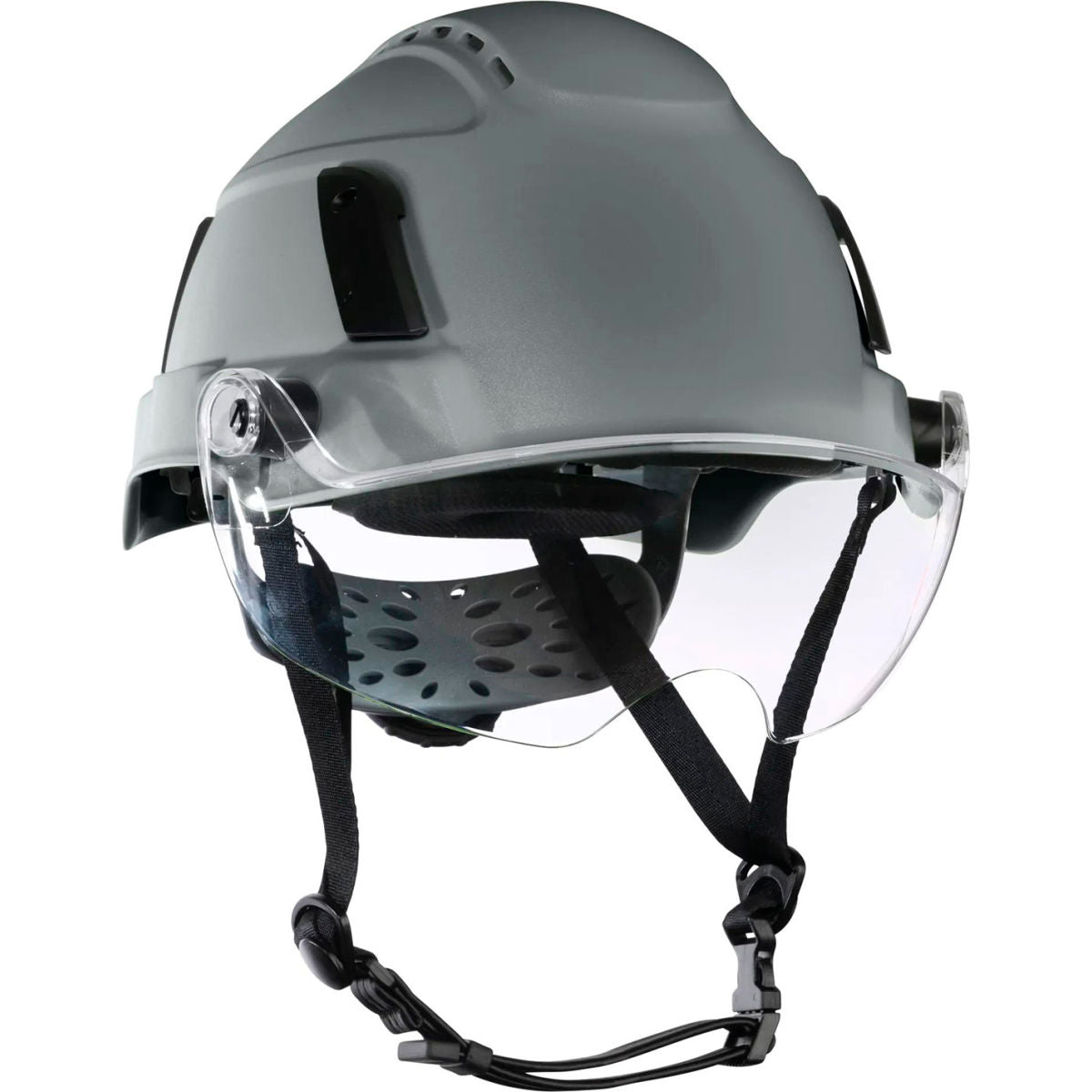 Jackson Safety XS2-550V Vented Safety Helmet with Flip-Up Visor, Gray