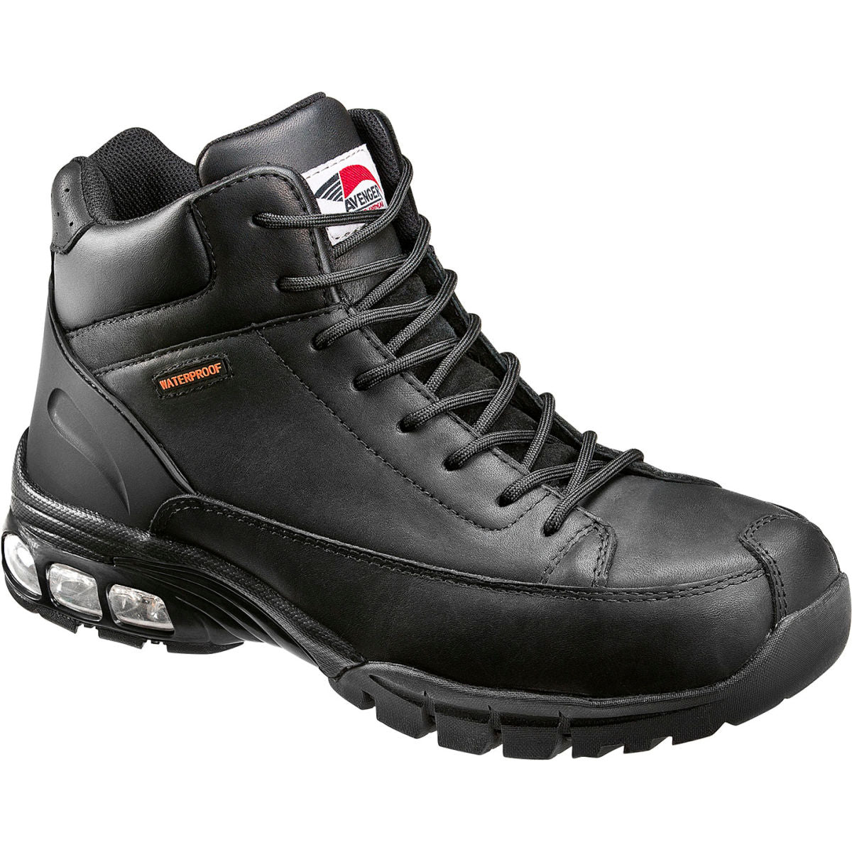 Avenger Duty Boot Men's Work Boots, Carbon Nano-Fiber Toe, Size 13W, Black