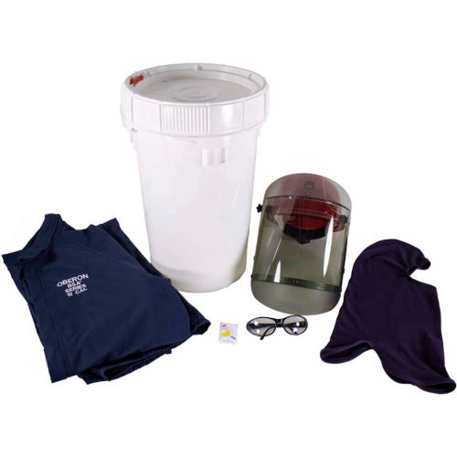 Oberon TCG2P Arc Flash & Shock Kit, 12 Cal, Coverall, 4XL, Glove Size 10