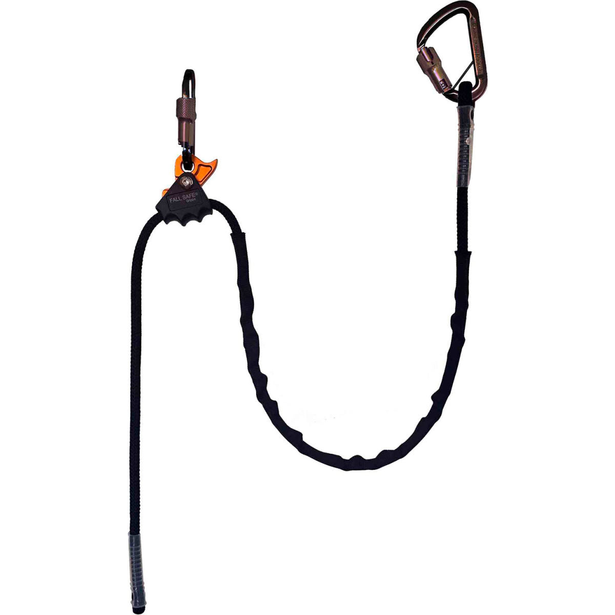Fall Safe GRIPPA Adjustable Rope Positioning Lanyard, Black
