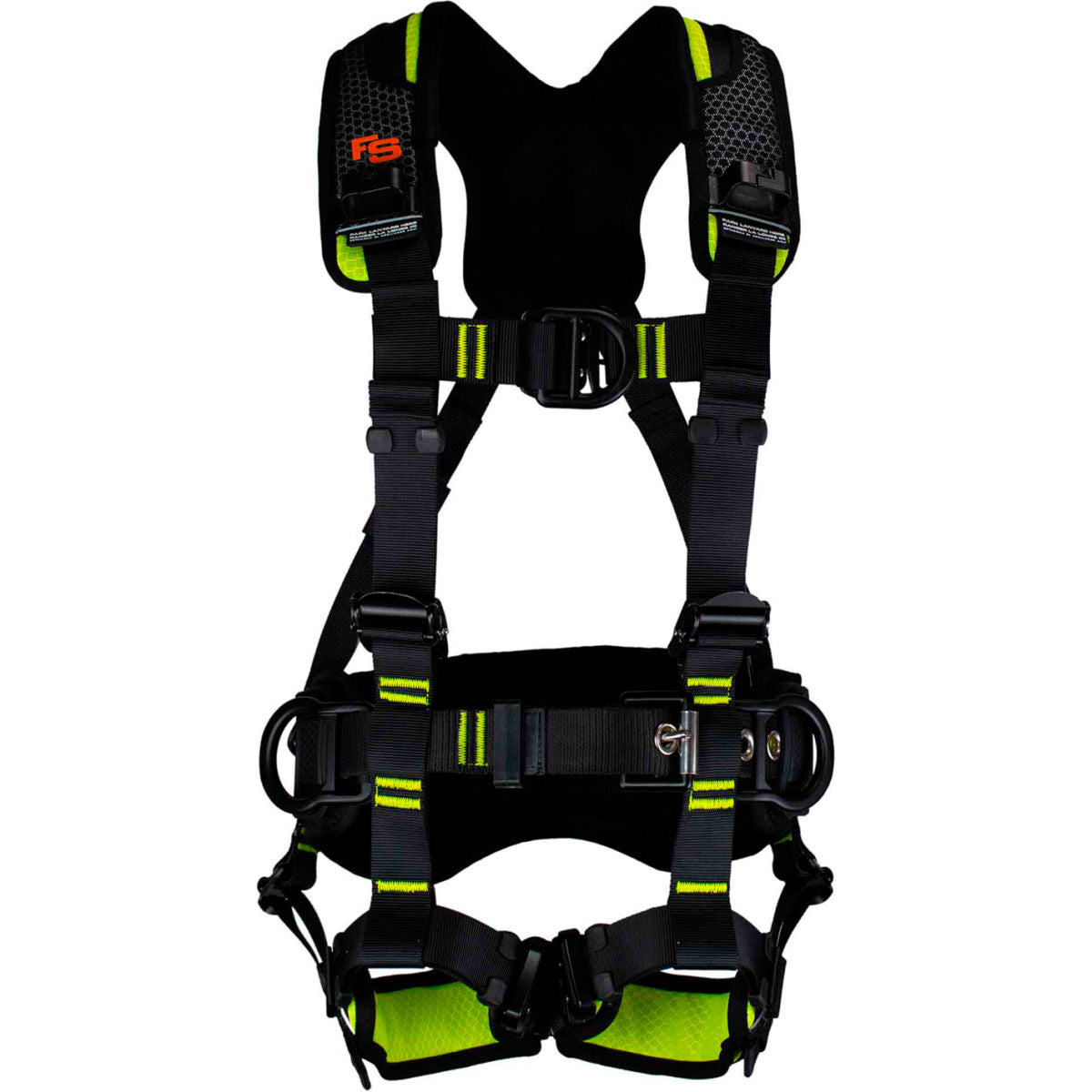 Fall Safe Construction Comfort Positioning Harness, Sternal Side Belt ALQC, 4 D-Rings, L/XL