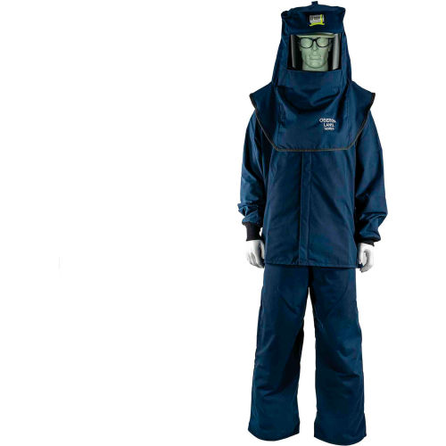 Oberon LAN Arc Flash Suit Set, Ventilation System, 12 Cal, M, No Gloves