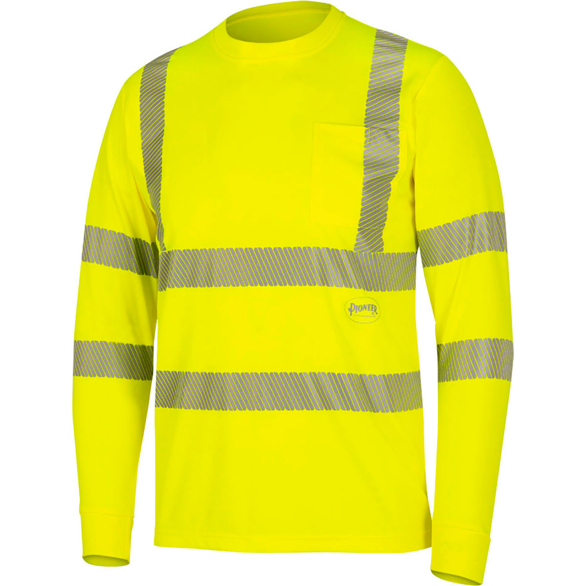 Pioneer Hi-Vis Cooling Safety T-Shirt, Short Sleeve, ANSI Class 3, 3XL, Yellow