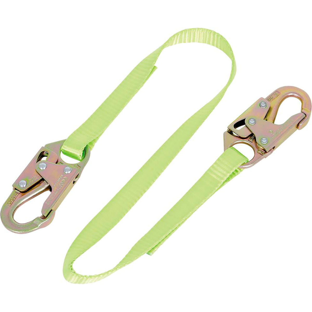 PeakWorks Restraint Lanyard, Single Leg, Snap Hook, 6'L