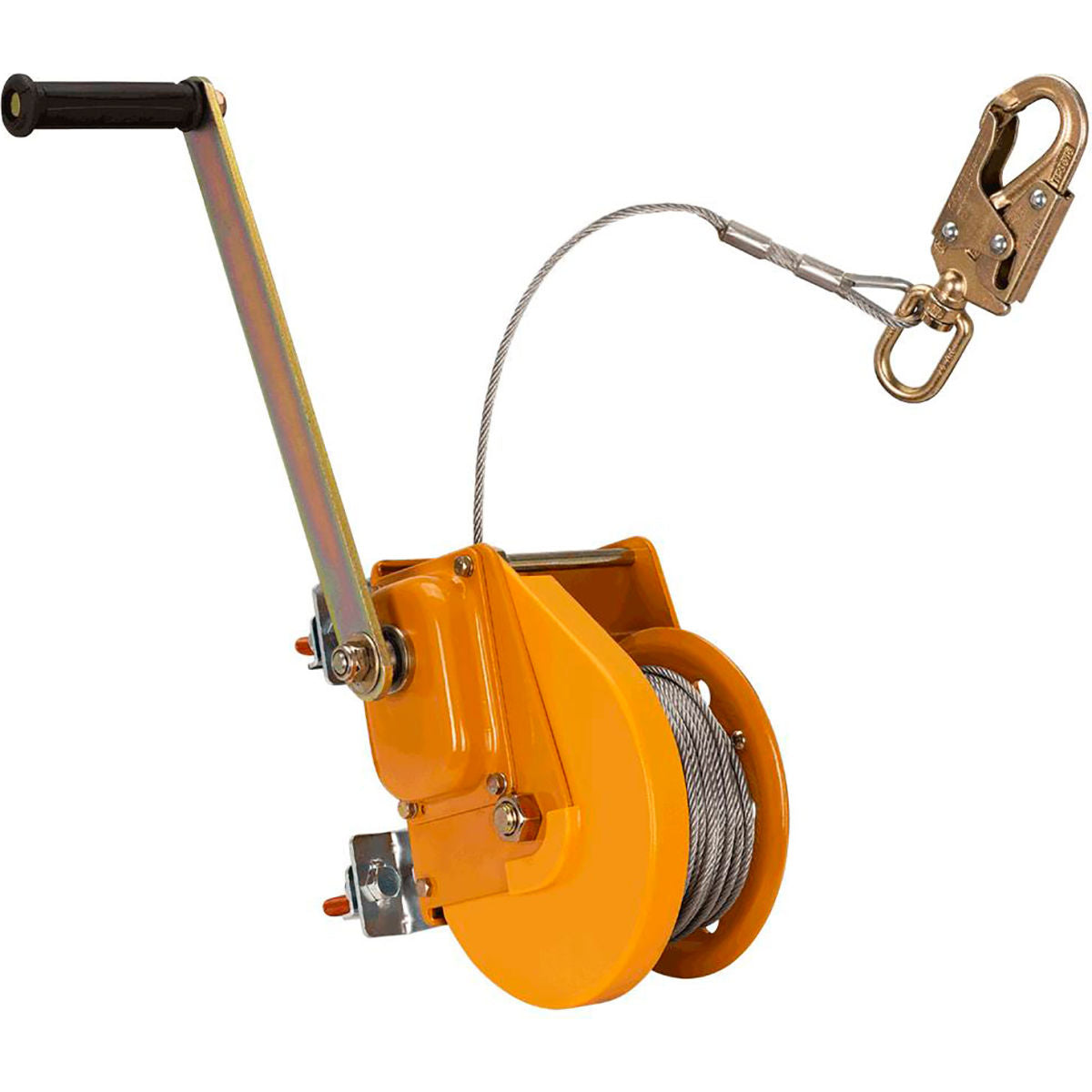 PeakWorks Man Winch with 3/16'' Cable & Swivel Hook, 300 lb. Capacity, 65'L