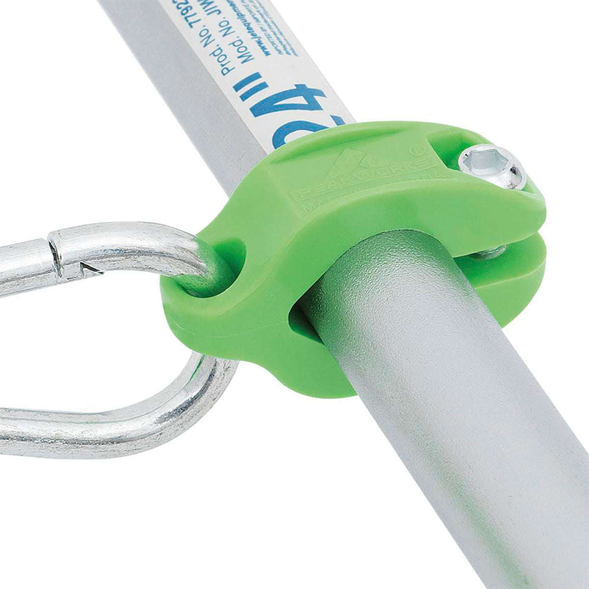 PeakWorks Tool Tether Round Clamp, 3/4in, Green