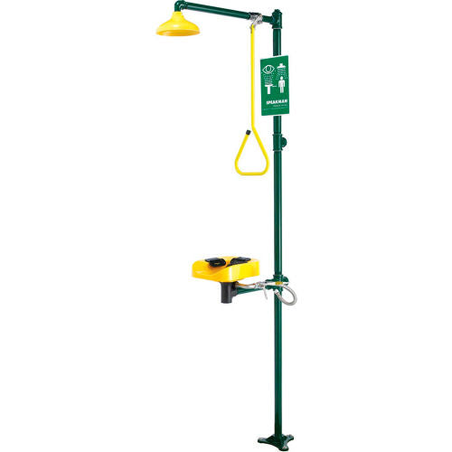Speakman Optimus Combination Emergency Shower and Eye/Face Wash with Plastic Bowl, SE-1200