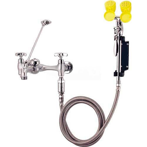 Speakman Eyesaver Service Sink Faucet SEF-9000, Chrome and Yellow