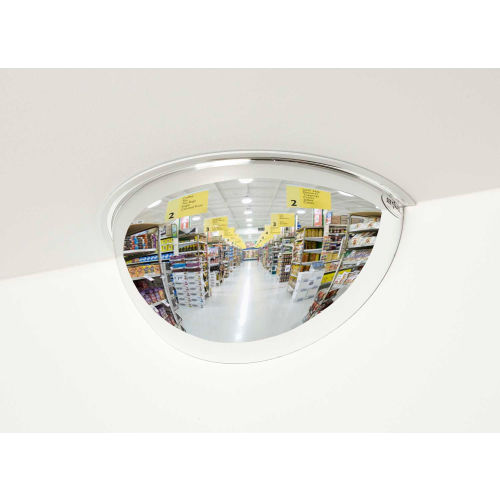 See All Half Dome Acrylic Mirror, Indoor, 32in Dia., 180° Viewing Angle