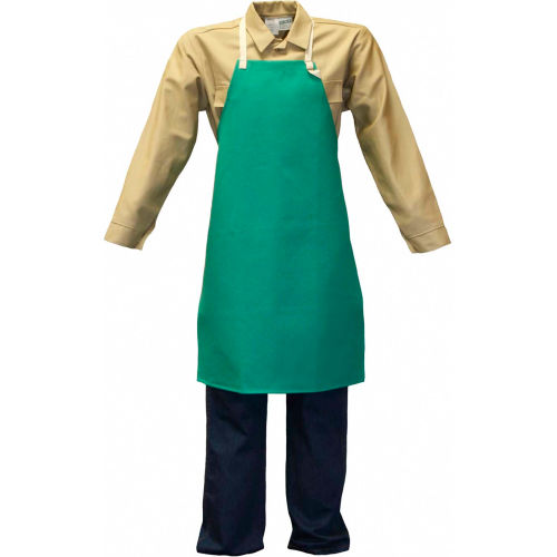 Stanco Flame Resistant Cotton Bib Apron, 24in x 36in