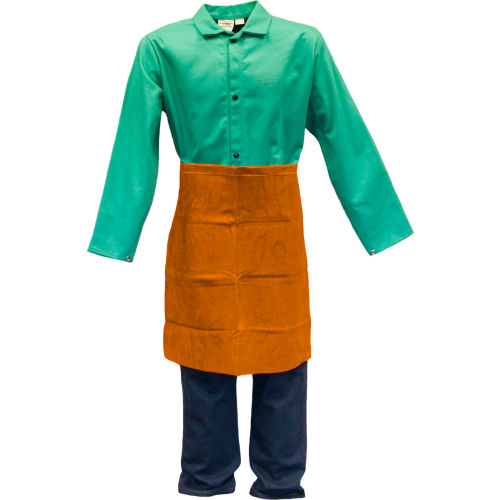 Stanco Gold Band Leather Waist Apron, 24in x 24in