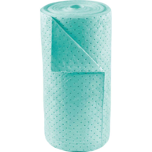 Brady SPC Universal Plus Chemical Roll, 30inW x 150ftL, Medium Weight, Double Perforated