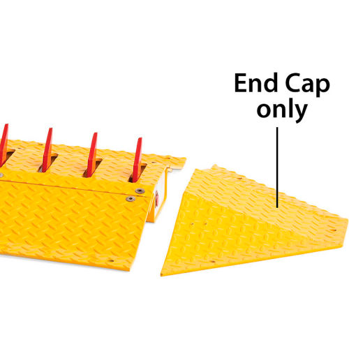 DOORKING 1610-240 Surface Mount Spike System End Cap, Yellow