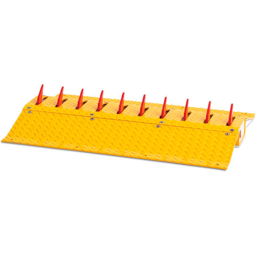 DOORKING 1610-087 Surface Mount Traffic Spike Section, 3ft L, Yellow