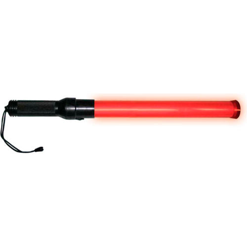 LED Safety Baton, Red, 21in, Visible Up to 3000 Yards