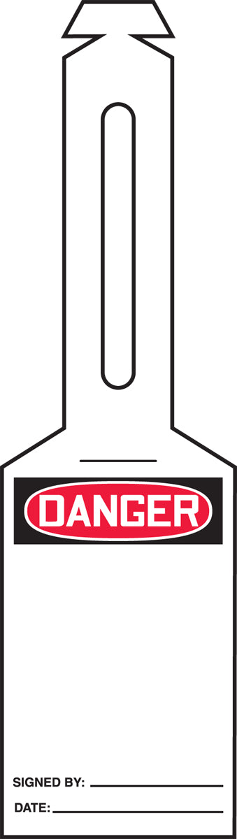 Loop 'n Strap Tag OSHA Danger Safety Tag