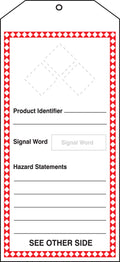 GHS Jumbo Safety Tag (THS401)