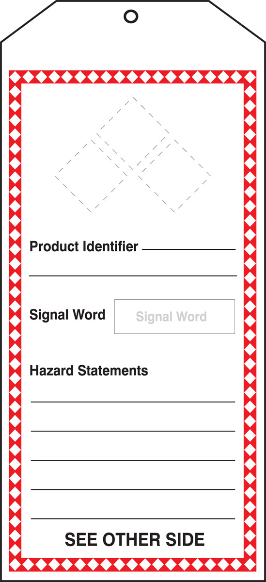 GHS Jumbo Safety Tag (THS401)