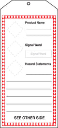 GHS Jumbo Safety Tag (THS405)