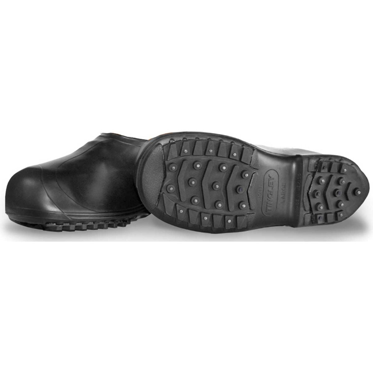 Tingley 1350 Winter-Tuff Ice Traction Stretch Overshoes, Black, Studded Outsole, 2XL