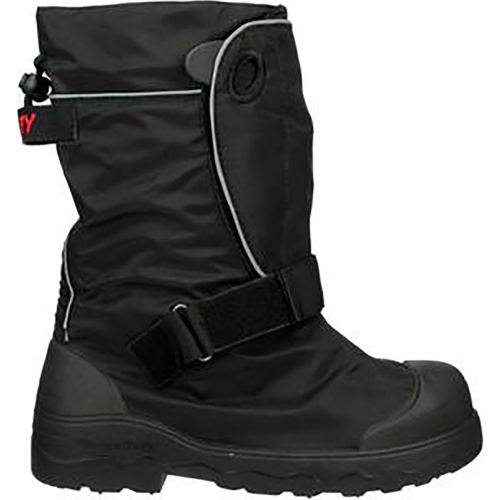 Tingley Orion XT Traction Overshoe With Roll-A-Way Gaiter, Oil Resistant, Black, Medium