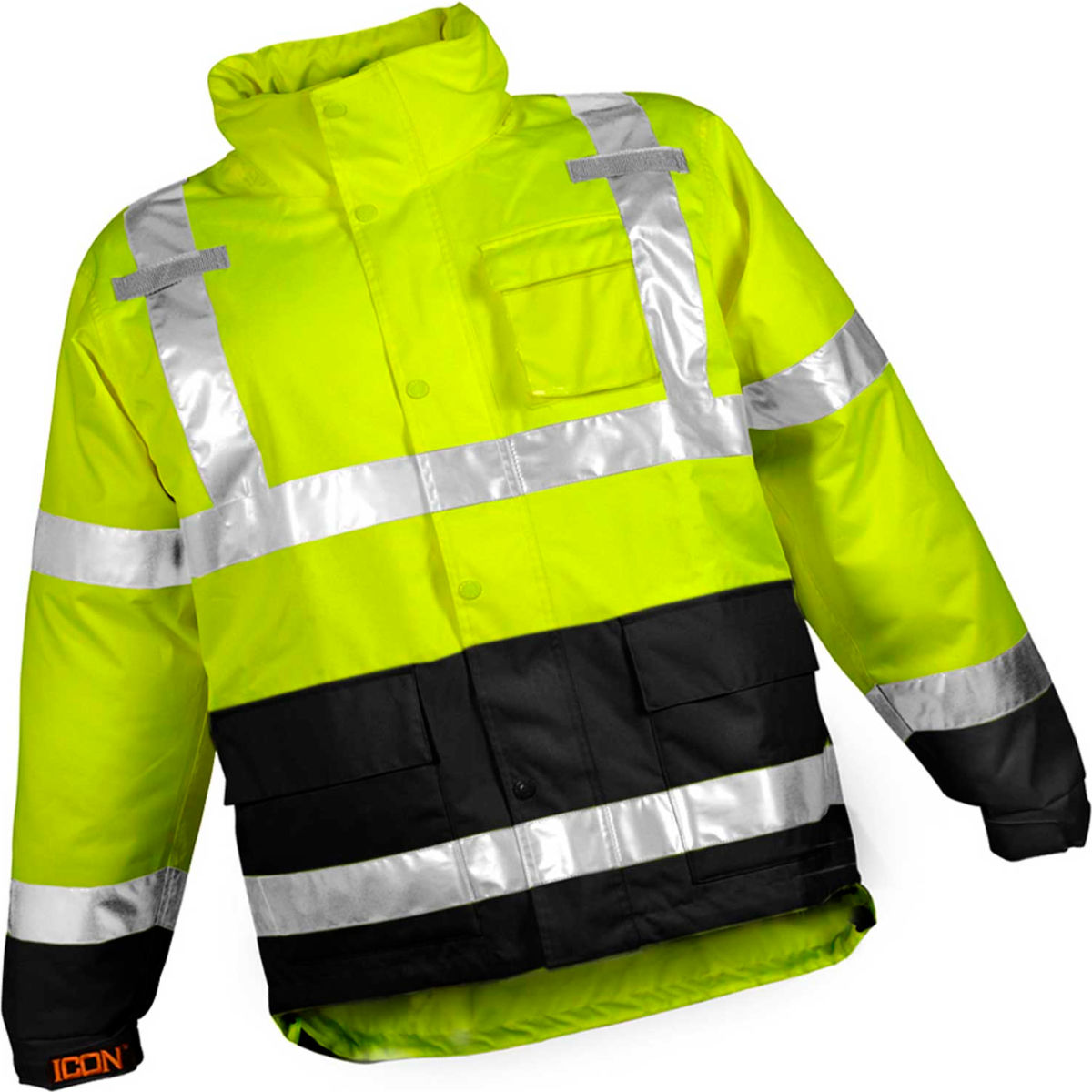 Tingley J24122 Icon Jacket, Fluorescent Yellow/Green/Black, 2XL