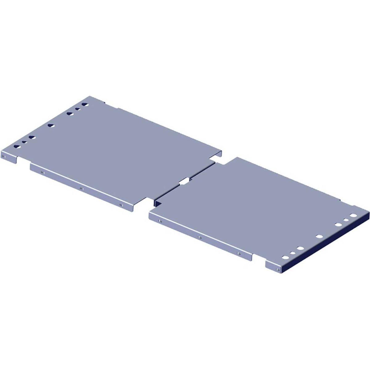 Roof Zone Cart Aluminum Tread Brite Decking, 30inW x 36inL, Silver, 65031