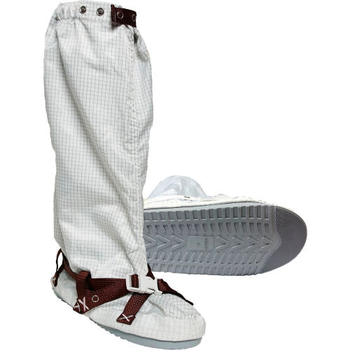 Transforming Technologies TX4000 ESD Cleanroom Hard Sole Boot Cover, Small, White