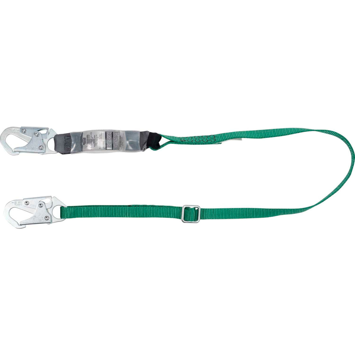 V-Series 10188100 Standard Single-Leg Adjustable Lanyard, 6',36C Small Snaphooks