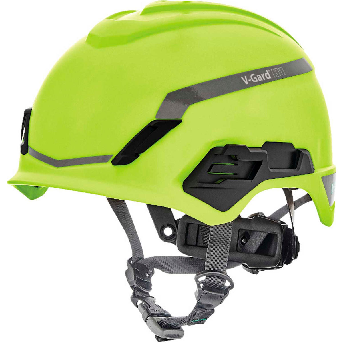 MSA V-Gard H1 Safety Helmet, Non-Vented, Hi-Viz Yellow