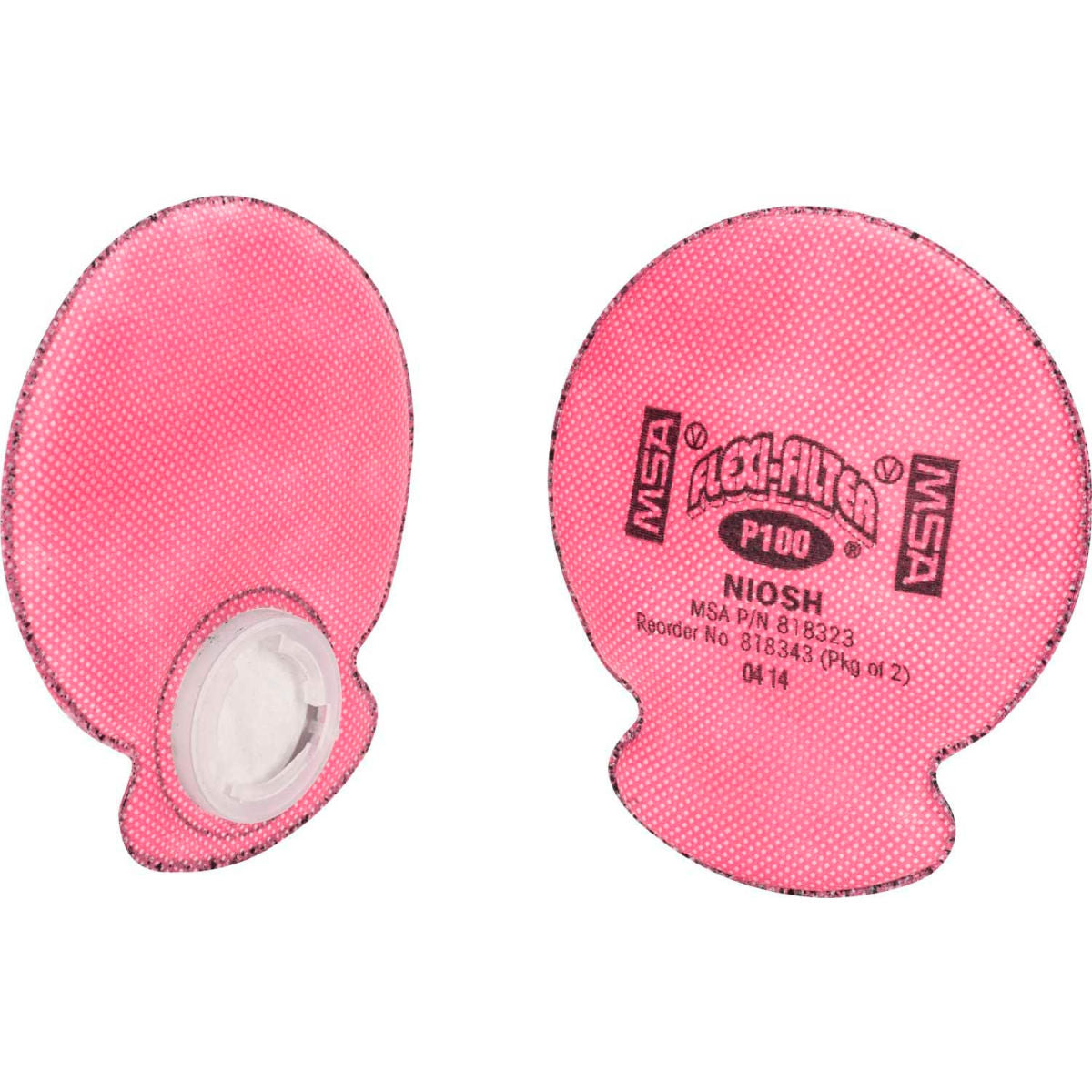 MSA Advantage Flexi-Filter Pad for Respirators, OV/Ozone, P100/OV, 2/Pk, 818343