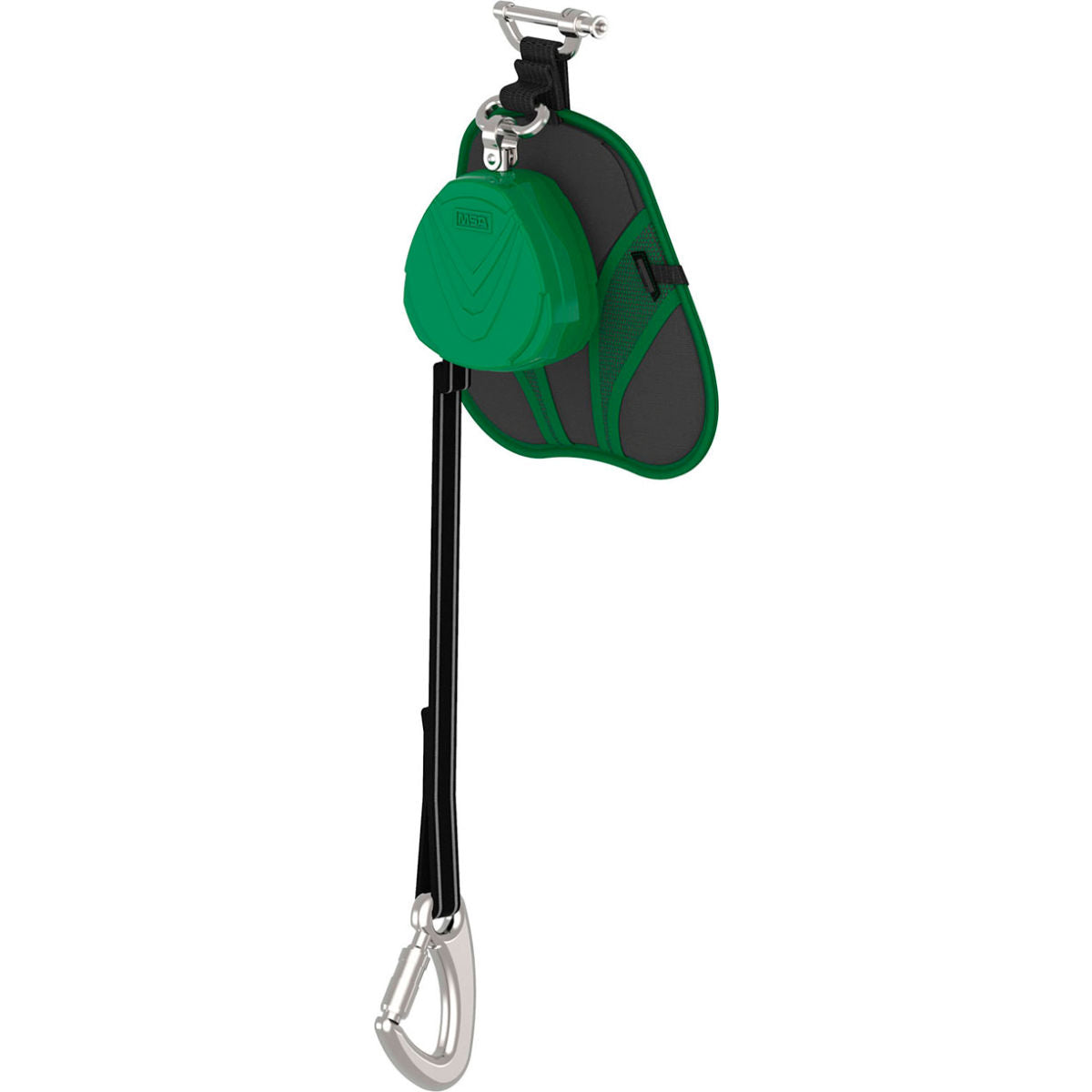 MSA Safety V-Tec Edge Personal Fall Limiter, Single Leg, Coated Snap Hook, 8'L