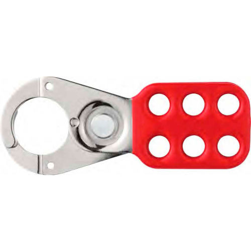 ABUS STO701 Steel Safety Lockout Hasp, 1in Jaw Without Tabs, 93101A