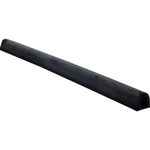 Vestil P2 Extruded Fender Bumper, Half Oval, 120inW x 6-5/16inH, Black