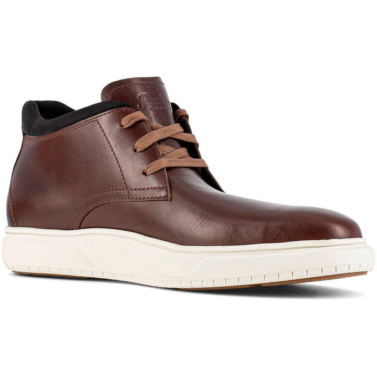 Florsheim Work Premier Casual Chukka Boots, Steel Toe, Size 10.5D, 4inH, Dark Cognac