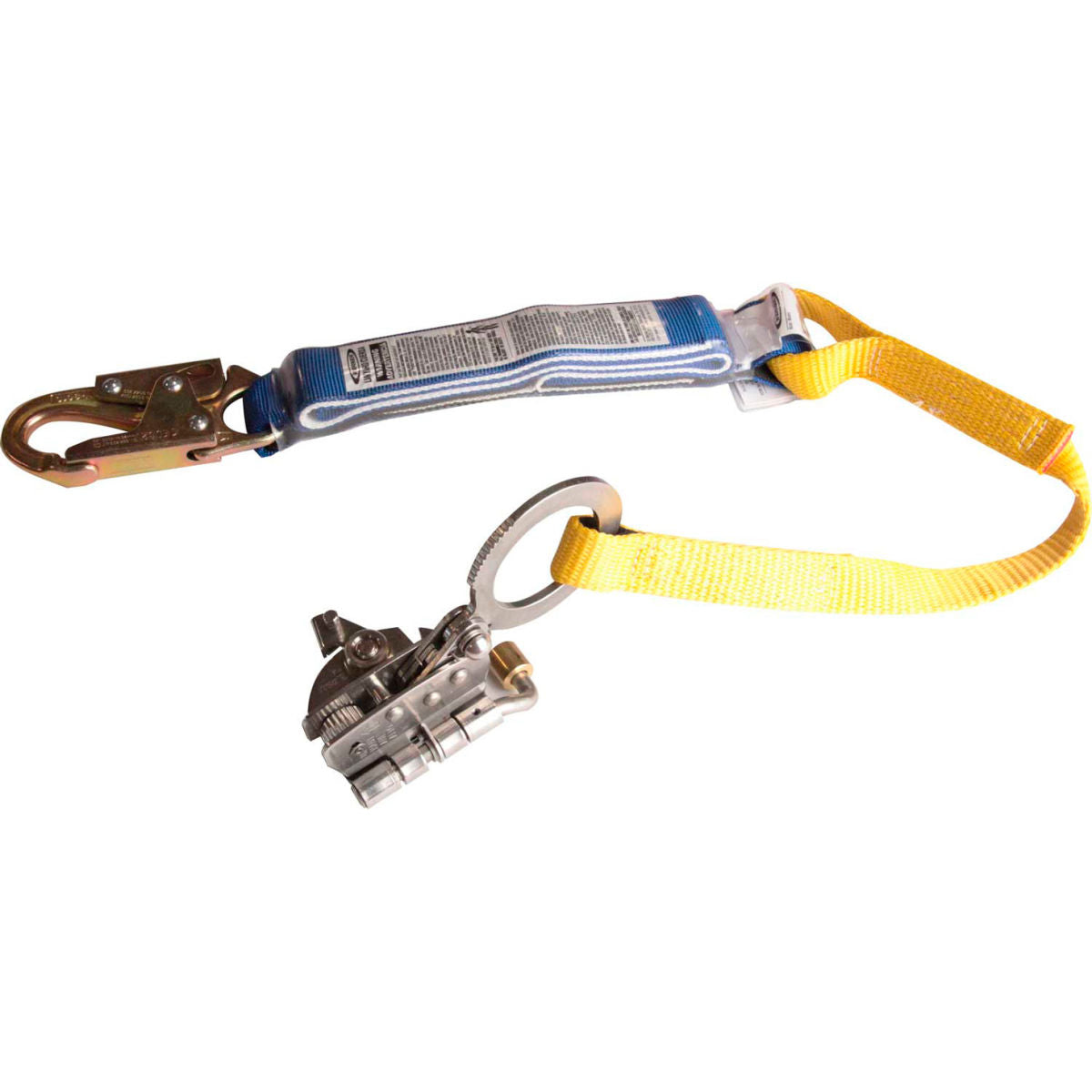 Werner L240001 SS Trailing Rope Grab With 3'L Shock Absorbing Lanyard
